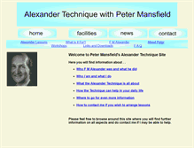 Tablet Screenshot of alexander-technique.me.uk
